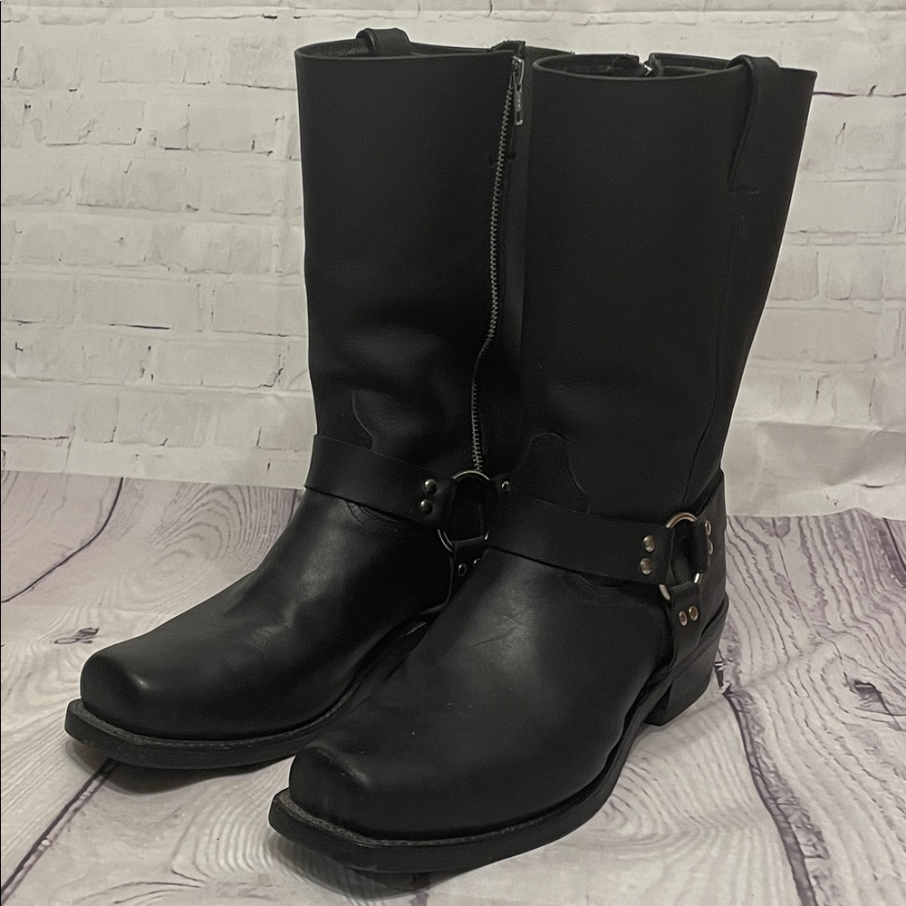 Boulet Black Leather Motorcycle Boots Men’s Size 11.5